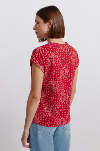 Sleeveless Mosaic Top.