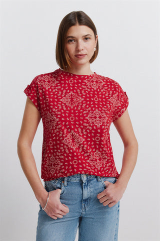 Sleeveless Mosaic Top.
