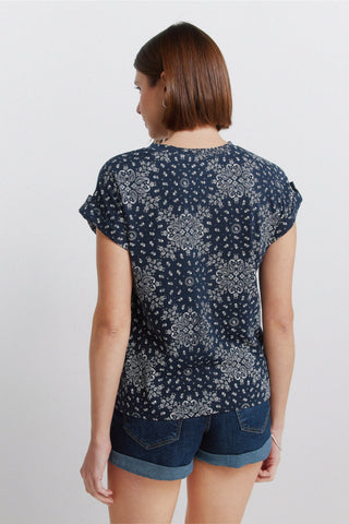 Sleeveless Mosaic Top.