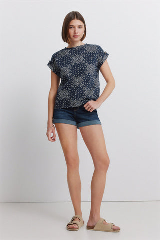 Sleeveless Mosaic Top.