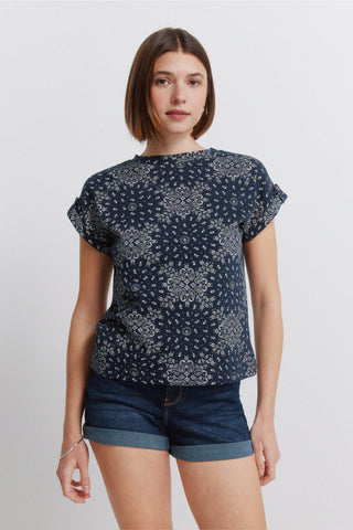 Sleeveless Mosaic Top.