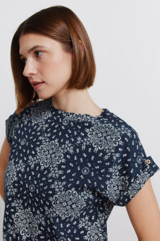 Sleeveless Mosaic Top.