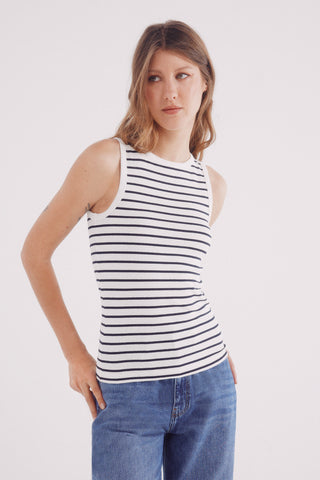 Camiseta de Tirantes Tejido Canalé