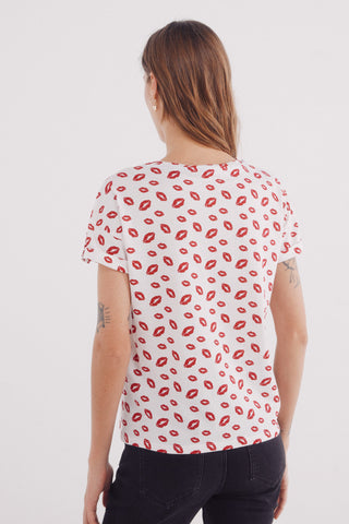 Camiseta Manga Corta con Estampado