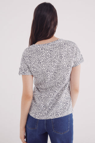 Camiseta Manga Corta con Estampado