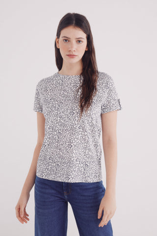 Camiseta Manga Corta con Estampado
