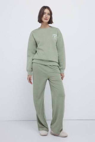 Pantalón Talle Medio con Bolsillos