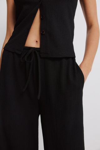 Pantalón Talle Alto con Cintura Elástica