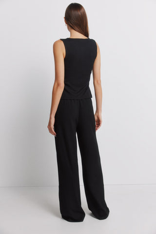 Pantalón Talle Alto con Cintura Elástica