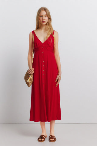 Button-Down Midi Dress.