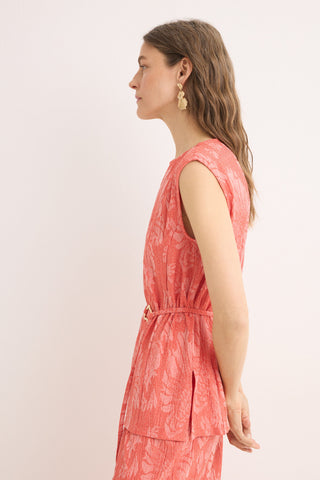Blusa Tejido Jacquard con Hebilla.