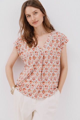 Camiseta Manga Corta con Cuello V