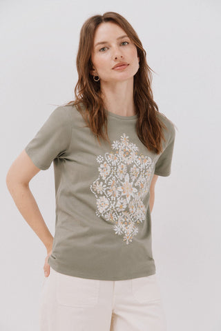 Camiseta Manga Corta con Estampado