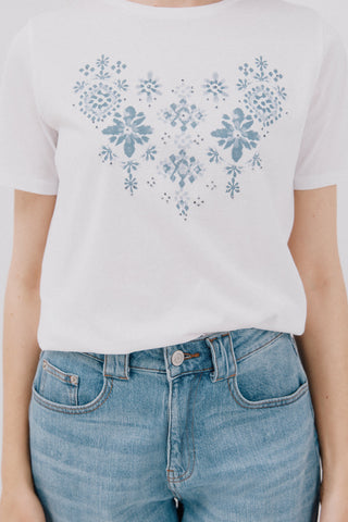 Camiseta Manga Corta con Estampado