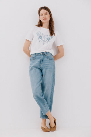 Camiseta Manga Corta con Estampado