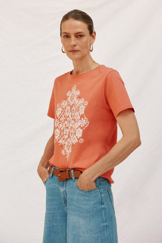 Camiseta Manga Corta con Estampado