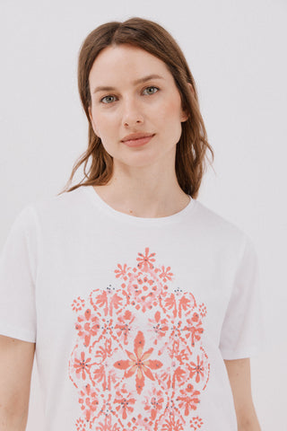 Camiseta Manga Corta con Estampado