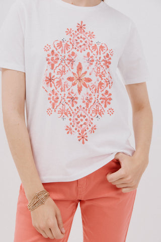 Camiseta Manga Corta con Estampado