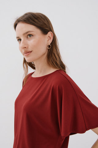 Camiseta Básica Manga con Volante