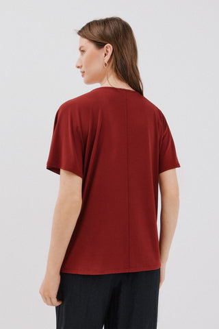 Camiseta Básica Manga con Volante