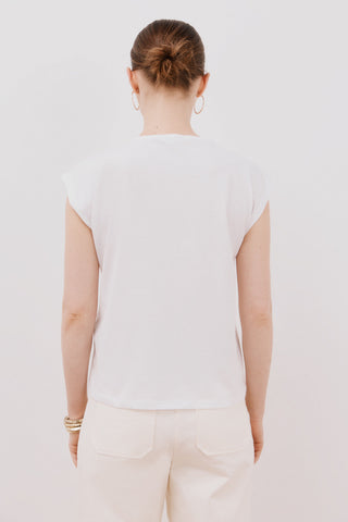 Camiseta sin Mangas con Bordado