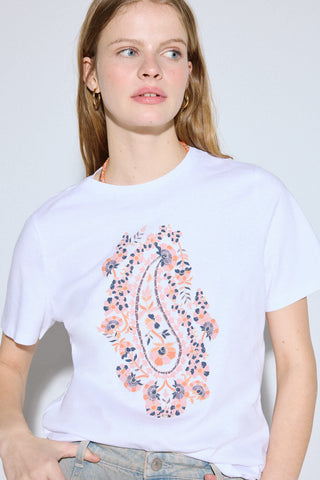 Camiseta Manga Corta con Gráfico Delantero