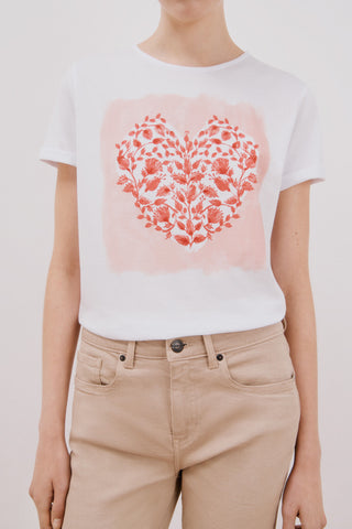 Camiseta Manga Corta con Gráfico Delantero