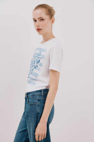 Camiseta Manga Corta con Gráfico Delantero