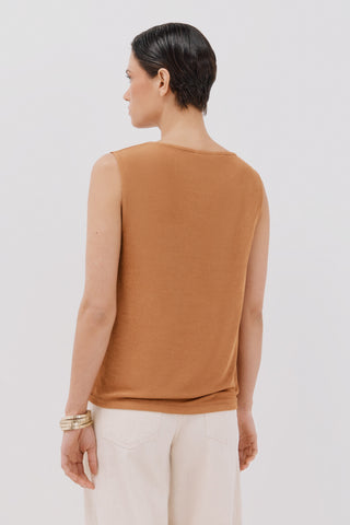 Blusa Satinada con Drapeado