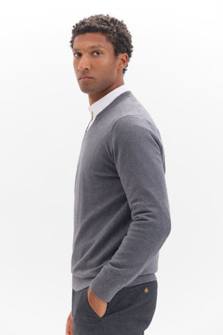 Sudadera Cuello Pico de Algodón