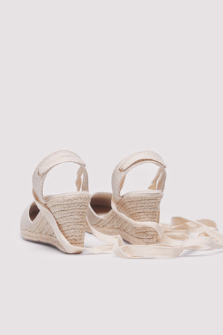 Alpargata de Cuña con Detalle de Lazo