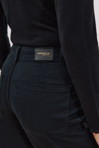 Jeans Wide Leg Talle Alto con Bolsillos
