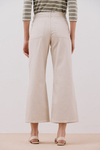 Jeans Wide Leg Talle Alto con Bolsillos