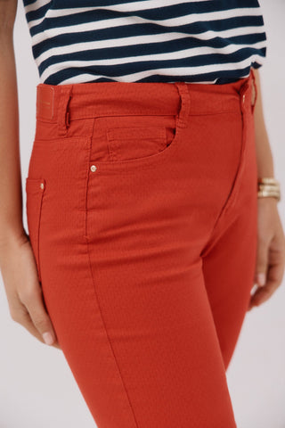 Jeans Skinny Talle Medio con Bolsilos