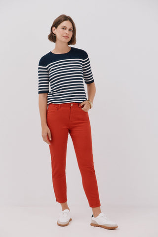 Jeans Skinny Talle Medio con Bolsilos