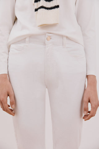 Jeans Skinny Talle Medio con Bolsilos