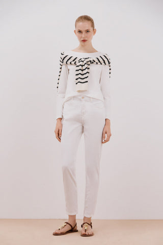 Jeans Skinny Talle Medio con Bolsilos