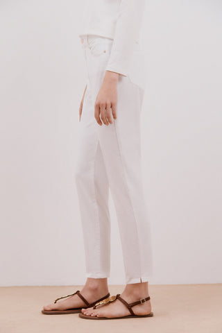 Jeans Skinny Talle Medio con Bolsilos