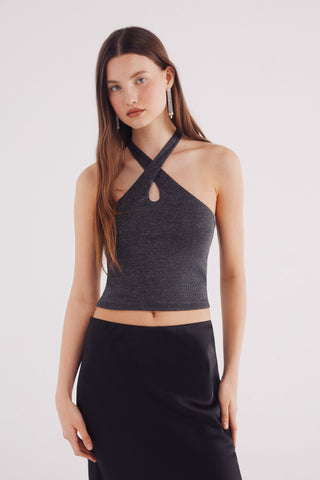 Blusa Ajustada Escote Hater