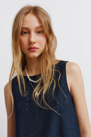 Swiss Sleeveless T-Shirt.