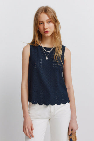 Swiss Sleeveless T-Shirt.
