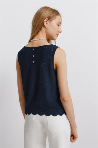 Swiss Sleeveless T-Shirt.