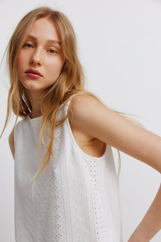 Swiss Sleeveless T-Shirt.