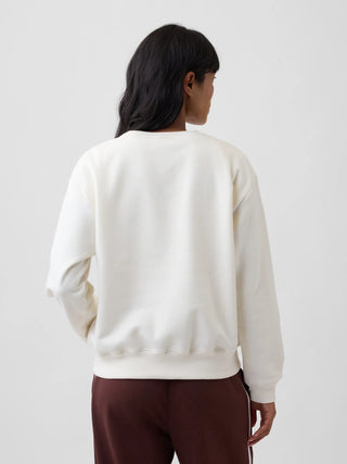 Sudadera Oversized Cuello Redondo con Logo