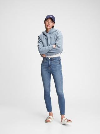 High Rise True Skinny Jeans.