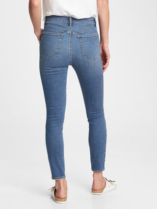 High Rise True Skinny Jeans.