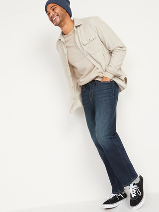 Jeans Holgados Talle Alto con Bolsillos