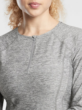 Sudadera Ajustada con Cremallera