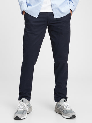 Pantalón Slim Fit con Bolsillos de Algodón