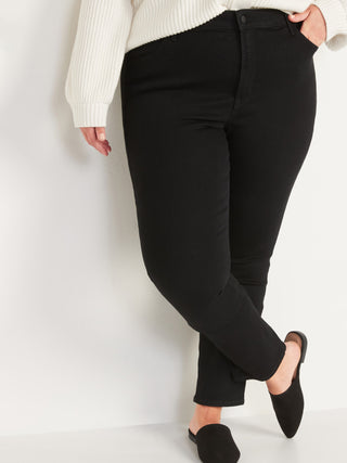 Jeans Tobilleros Talle Alto con Bolsillos